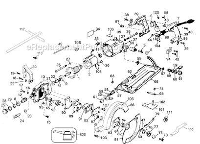Page A Diagram and Parts List for 2701 Type 2 Black and Decker Circular Saw